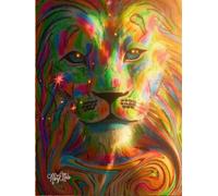 Lion Of Judah, Ethereal Light, 200 Unlined, Star Detailed Page, 8x11, Hardcover Journal, Art Pad, Sketchbook, Drawing Book: Created With Hand-Drawn Art By: Artist Mary Elisabeth Linder @ MaryEMade