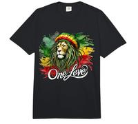 Lion of Judah One Reggae Love Heart Jamaica Rock Roots Comfort Colors Adult Heavyweight T-Shirt