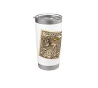 Lion of Judah Vintage Ethiopia art Selassie Rasta Reggae Vaso térmico de acero inoxidable de doble pared