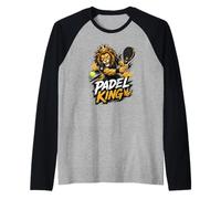 Lion Padel King: El Mejor Jugador De Pádel Y Campeón Camiseta Manga Raglan