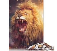 Lion Power Puzzles Imposible,desafío for Adults Entretenimiento Creativo 1000 Piezas Obra De Arte De Juego De para Adultos, Regalos A Partir De 14 Años 1000pcs (38x26cm)