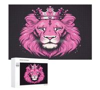 Lion - Puzzle de madera para adultos 1000 P - Challenge Puzzles - Adultos y niños a partir de 12 años (75 × 50 cm)