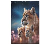 Lion - Puzzle de madera para adultos 1000 P - Challenge Puzzles - Adultos y niños a partir de 12 años (78 × 53 cm)