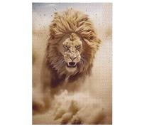 Lion - Puzzle de madera para adultos 1000 P - Challenge Puzzles - Adultos y niños a partir de 12 años (78 × 53 cm)