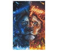 Lion - Puzzle de madera para adultos 1000 P - Challenge Puzzles - Adultos y niños a partir de 12 años (78 × 53 cm)