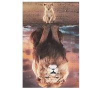 Lion - Puzzle de madera para adultos 1000 P - Challenge Puzzles - Adultos y niños a partir de 12 años (78 × 53 cm)