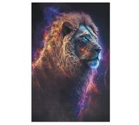 Lion - Puzzle de madera para adultos 1000 P - Challenge Puzzles - Adultos y niños a partir de 12 años (78 × 53 cm)