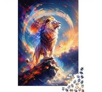 Lion Rock Ciel Puzzle Mini 1000 piezas para adultos Decoración Interior | 70x50cm Cartón Principiantes Relajación Mental Puzzle Artesanal Regalo Cumpleaños Adorno Sala