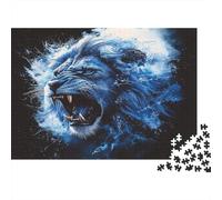Lion rugissant Art fantastique numérique1000 Pièces, Puzzle Impossible Pour Adultes, Cadeaux, Pour Enfants70x50cm/1000pcs