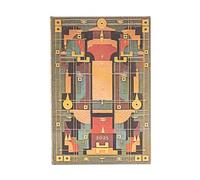 Lion’s Den (Sybil Pye Bindings) Mini 12-month Verso Hardback Dayplanner 2025 (Elastic Band Closure)