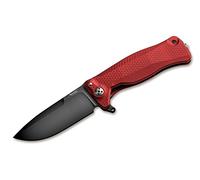 Lion Steel SR22 Aluminium Red Black Navaja, Unisex Adulto, Rojo, 18,0 cm