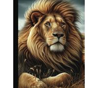 Lion-Themed Wide Ruled Notebook: 110 Wide Ruled Notebook | Perfect Gift | Paperback | 7.5 x 9.25 in (19.05 x 23.38 cm) | Students | Journal | Sketching | Writers | Creative | Personal