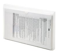 Lion Vel-Close-R - Sobres transparentes de polietileno con refuerzo, legal, carga lateral, 6 unidades EA/paquete, 1 paquete (22050-CR)