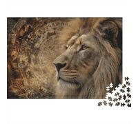 Lion Wall Art Print-1 Puzzle Imposible,desafío for Adults Juego Educativo 1000 Piezas Obra De Arte De Juego De para Adultos, Regalos A Partir De 14 Años 70x50cm/1000pcs