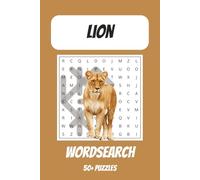 Lion Word Search Puzzle Book: Word Searches with Easy to Read Print about Lions | 6x9 inches, 110 pages | 50+ puzzles