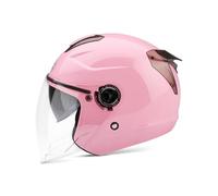 LIONCIANO Helmet with Double Visor, 7 Paragraphs Safety Buckle, Abs Shell Combined with Eps Buffer Layer To Provide Better Driving Protection(Rosa, 56-60cm)