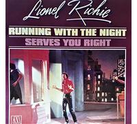 LIONEL RICHIE - RUNNING WITH THE NIGHT / SERVES YOU RIGHT / 1983 / Bildhülle / MOTOWN # 101858 / Französische Pressung / 7" Vinyl Single Schallplatte