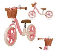 LIONELO ALEX PLUS Bicicleta sin Pedales para Niños hasta 30 kg, a partir de 3 años, Ruedas de Espuma EVA 30,5 cm, Reposapiés Cesta y Ajuste del Asiento y Manillar, Manija Antideslizante, Ligera 3,4 kg
