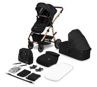 LIONELO Amber Coche de bebé multifuncional 2 en 1 Conjunto silla de paseo con el Asiento de Cubo e Capazo Manillar regulable Bolsa Mosquitero Protector de lluvia