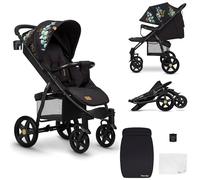 LIONELO Annet Plus Silla de Pase Para niños hasta 22 kg 0-48M ajuste del respaldo hasta posición horizontal Capucha XXL Plegable fácil con ventana Mosquitera (Golden Moments)