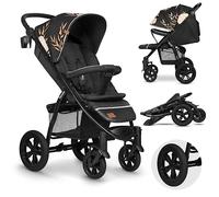 LIONELO Annet Tour Silla de paseo, bebe carro, hasta 22 kg, ajuste del respaldo a la posición tumbada, ruedas sin mantenimiento, capota impermeable XXL, cinturones de 5 puntos (lovin)