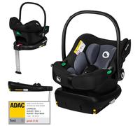 LIONELO ASTRID i-Size Set Asiento infantil con base, 40-87 cm, montaje ISOFIX, correas de 3 puntos, protección lateral, inserto Dri-Seat, i-Size R129