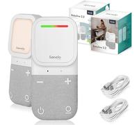 lionelo Babyline 2.2 - Vigilabebés con Audio electrónico con luz Nocturna, Alcance de hasta 400 m, comunicación bidireccional, Modo Ahorro EcoVox, alarmas, batería de hasta 12 h, Control de Volumen
