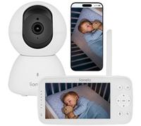 lionelo Babyline 8.4 Camara Vigilancia Bebe, Vigilabebes Full HD con App, Monitor 5", WiFi, Vision Nocturna IR, Deteccion De Movimiento y Llanto, Audio Bidireccional, 300 m, Temperatura