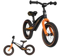 lionelo Bart Air Bicicleta sin Pedales para Niños Desde 2 Años, Negro | Ruedas Neumáticas 12”, Cuadro de Magnesio, Sillín y Manillar Regulables, hasta 30 kg
