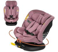 Lionelo Bastiaan Plus i-Size Silla de Coche 40-150 cm Giratoria 360° ISOFIX | A contramarcha hasta 105 cm (aprox. 4 años), alerta electrónica Top Tether, reductor Dri-Seat y reposacabezas regulable