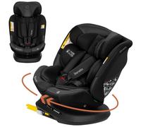Lionelo Bastiaan Plus i-Size Silla de Coche 40-150 cm Giratoria 360° ISOFIX | A contramarcha hasta 105 cm (aprox. 4 años), alerta electrónica Top Tether, reductor Dri-Seat y reposacabezas regulable
