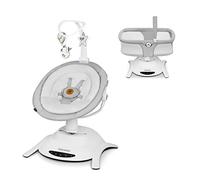 LIONELO Bella Set 2 en 1 - Balancín eléctrico para bebés de hasta 9 kg, respaldo ajustable, 5 velocidades de balancín, cinturón de seguridad antideslizante