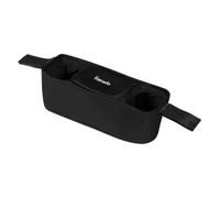 LIONELO Bolsa para cochecito Azura 2 portavasos, organizador de cochecito, bolsillo con cremallera, espacio para botella, accesorios, artículos personales