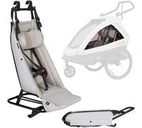 LIONELO Cama Remolque Infantil 2 en 1 para Bicicleta con función de Cochecito para 1 o 2 niños de 6 Meses a 6 años, Peso 2 x 22 kg, suspensión, Ruedas Grandes, Capota Impermeable