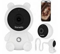 lionelo Care Babyline Smart 2.0 Cámara Vigilancia Bebé WiFi Full HD 1080p | Detección de movimiento y llanto, audio bidireccional, visión nocturna 10 m, luz nocturna, nanas y sensor de temperatura