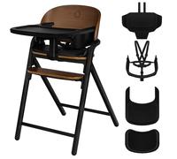 Lionelo Celia Trona Evolutiva de Madera 3-en-1 - Crece con el Niño (6 m-90 kg) | Reposapiés Ajustable, Arnés 5 Puntos, Cojín y Bandeja Fácil de Limpiar