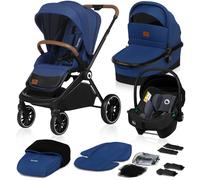 LIONELO Mika cochecito de bebé 3 piezas, coche de bebé 3 en 1, carrito para bebé, carro bebé 3 piezas el conjunto, silla de paseo, capazo y silla de coche