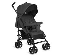 Lionelo Cochecito de bebé de Irma de hasta 15 kg, ligero y moderno, con función reclinable, plegable, ruedas grandes de 6 pulgadas, cesta grande, bolsa, mosquitera