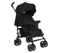 Lionelo Cochecito de bebé de Irma de hasta 15 kg, ligero y moderno, con función reclinable, plegable, ruedas grandes de 6 pulgadas, cesta grande, bolsa, mosquitera