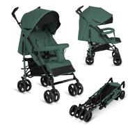 Lionelo Cochecito de bebé de Irma de hasta 15 kg, ligero y moderno, con función reclinable, plegable, ruedas grandes de 6 pulgadas, cesta grande, bolsa, mosquitera