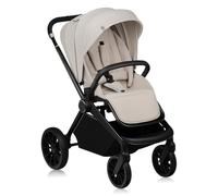 LIONELO Cochecito infantil MIKA PLUS de 6 a 48 meses a 22 kg, respaldo ajustable y reposapiés, amortiguación, ruedas giratorias de PU de 360 °, cabina impermeable XXL, UPF50+