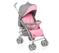 LIONELO Cochecito IRMA ligero y plegable para bebé hasta 3 años, función tumbarse, arnés de 5 puntos, ruedas grandes de 6 pulgadas, mosquitera, cesta grande y capucha, asas giratorias, cochecito