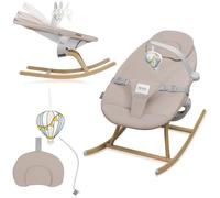 LIONELO DALIA ROCKER Hamaca mecedora para bebes de hasta 9 kg, Hamaca con Barra y Juguete, Silla mecedoras bebes, Ajuste de Inclinación, Arnés de 3 puntos Ligera 3,2 kg Montaje Sin Herramientas