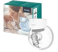LIONELO Fidi Free Simple Extractor de leche eléctrico 180 ml, extractor de leche portátil de 2 etapas, manos libres, 9 niveles de masaje de bajo consumo, 5 tamaños de embudos de silicona, Temporizador