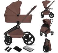 Lionelo Freya Carrito Bebé 2en1 (0-4 Años, 0-22 Kg), Capazo Plegable y Silla de Paseo, Plegable, Suspensión y Ruedas PU, Capota UPF50+, Hebilla Magnética, Ventilación, Accesorios, Adaptadore