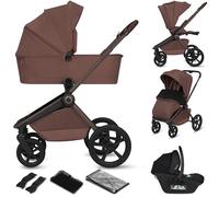 Lionelo Freya Carro Bebe 3 Piezas Carrito de Bebe 3 en 1 (0-4 Años, Hasta 22 Kg), Plegable Capazo, Silla y Silla de Coche I-Size 40-87 Cm, Suspensión, Ruedas PU, Capota UPF50+, Cochecito Bebe
