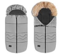 LIONELO Frode Saco de Bebe, para Trineo, Silla de Coche, Silla de Paseo, Carrito, antialérgico, Impermeable, calentito, de Invierno 90x45 cm