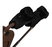 Lionelo Handmuff Oli Manoplas Carro Bebé, Guantes Silla de Paseo, Negro | Guantes Carro Bebé Invierno, Set de 2, Cierre Magnético, Repelentes al Agua y Cortaviento, Forro Suave, Lavables a 30°C