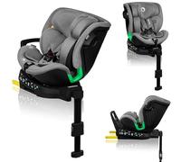 LIONELO Harmony I-SIZE Asiento infantil giratorio 360° para niños de 40 - 150 cm, montaje con Isofix + patas estabilizadoras, reposacabezas y respaldo ajustable, inserto de reducción Dri-Seat