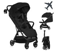 LIONELO Julie Air Carrito Bebe hasta 22 kg de 6 m a 4 años Para Avión Ruedas Giratorias 360° Suspensión Plegable con una Sola Mano Respaldo Ajustable Capota UPF50+, Ligero